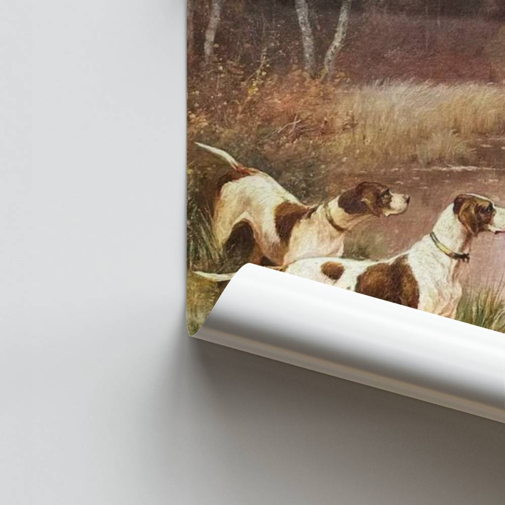 Poster Cani in riva al mare
