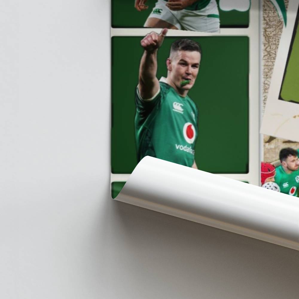 Poster della squadra di rugby dell'Irlanda