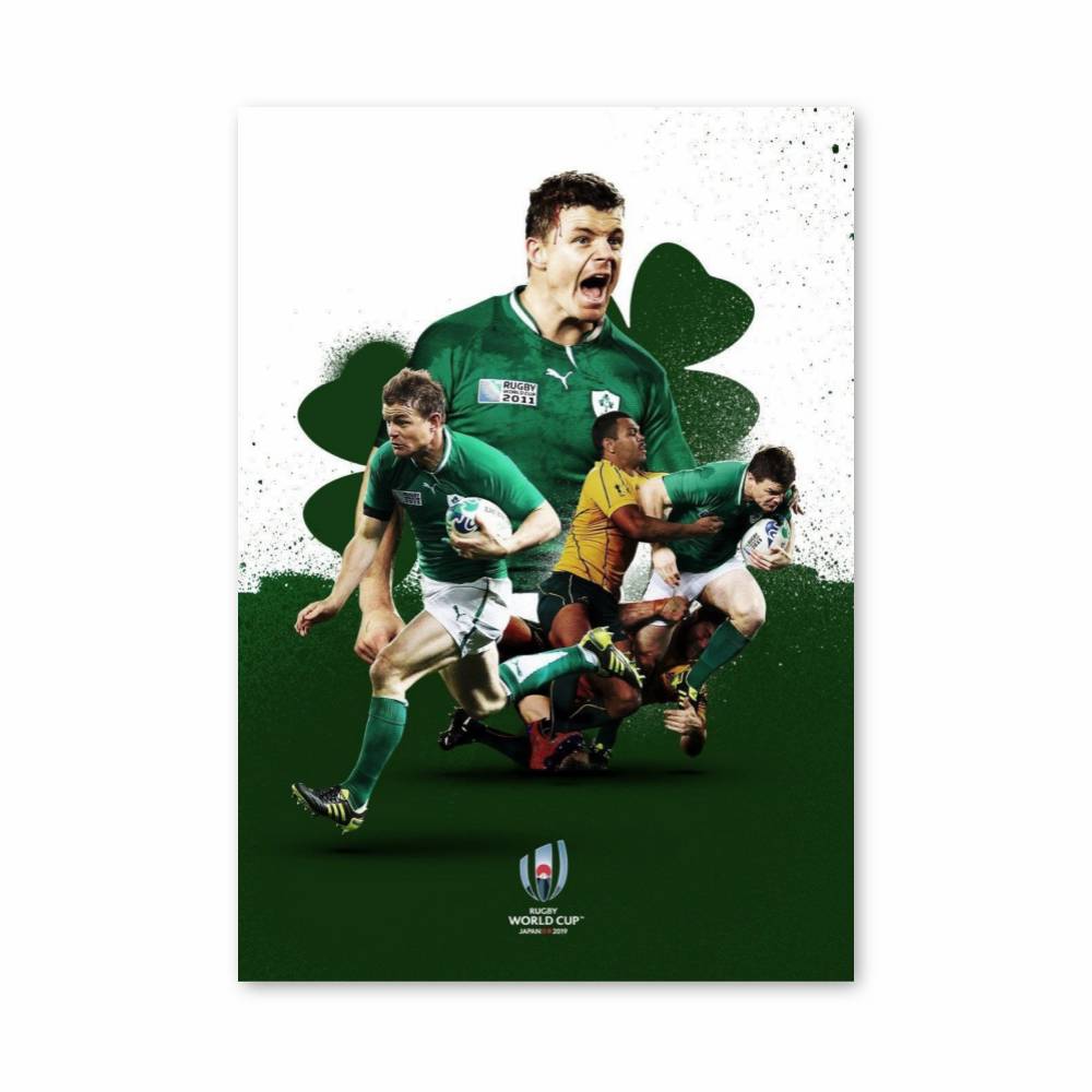 Poster Rugby Irlandais Passion