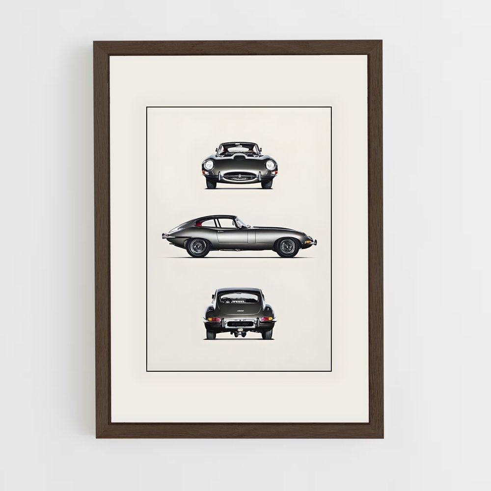 jaguar-11 cadre Bois foncé