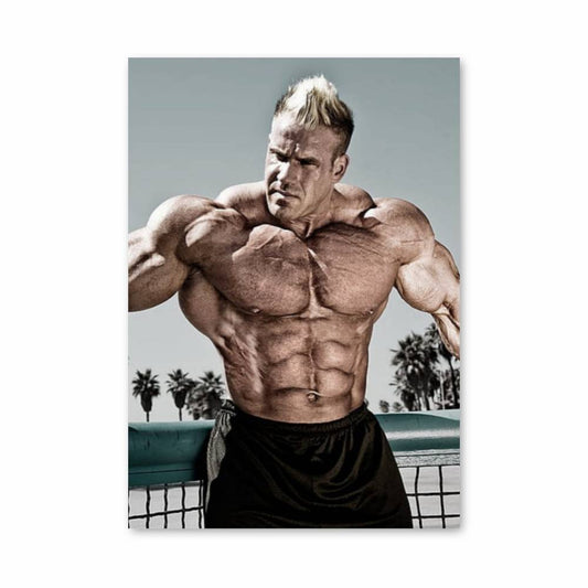 Poster Bodybuilder Beach