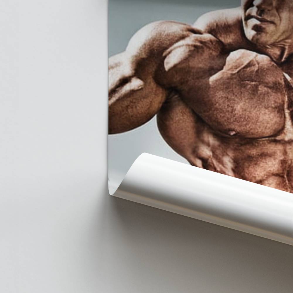 Poster Bodybuilder Beach