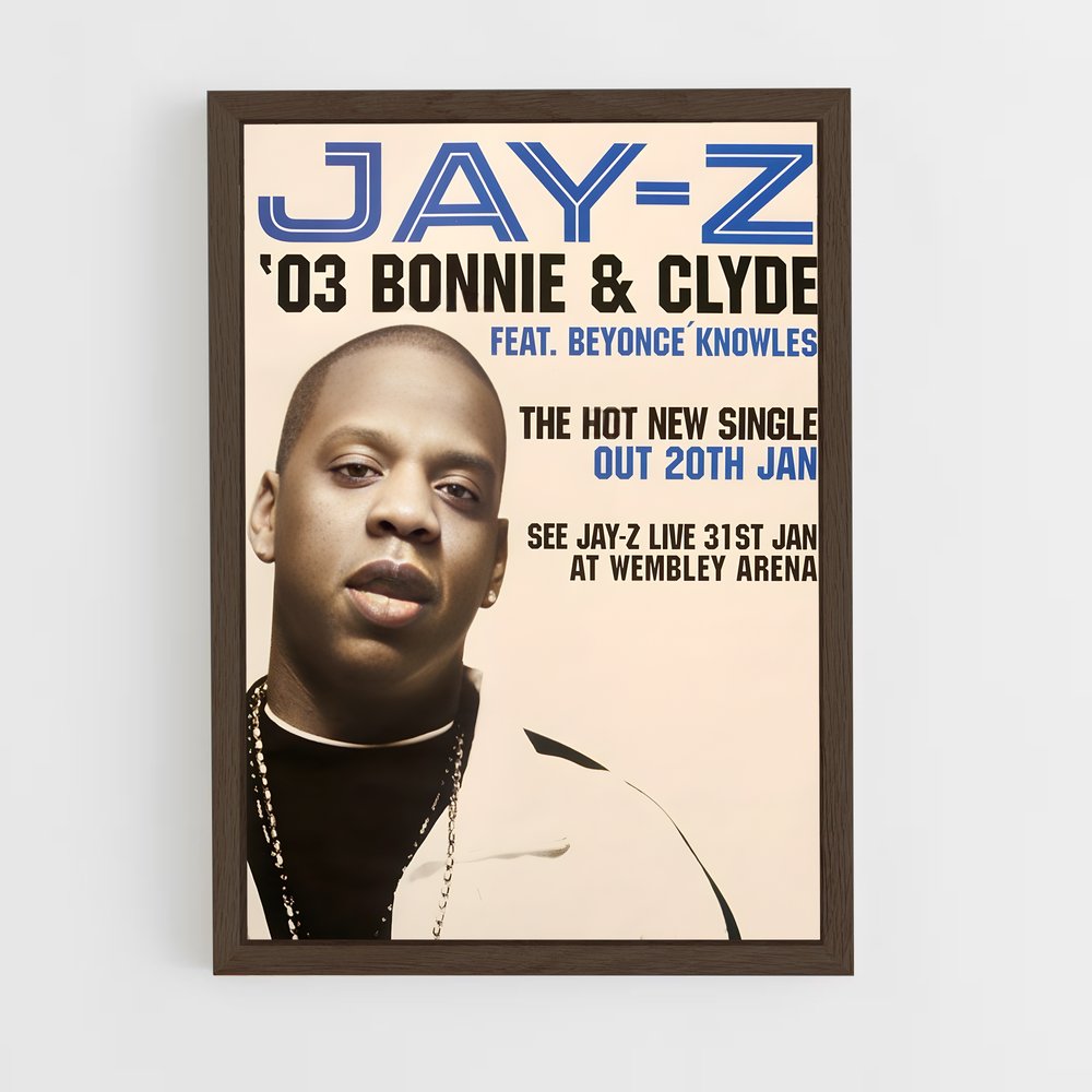 jay-z-5 cadre Bois foncé