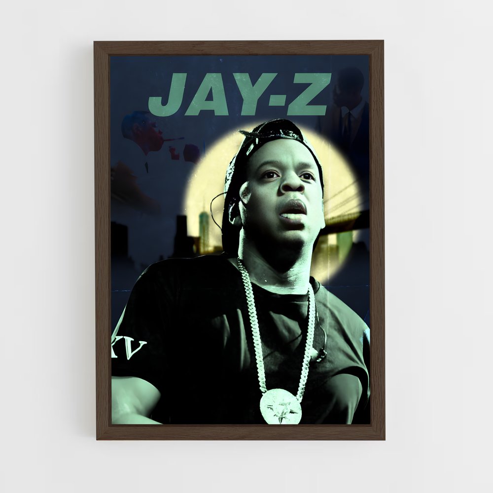 jay-z-6 cadre Bois foncé