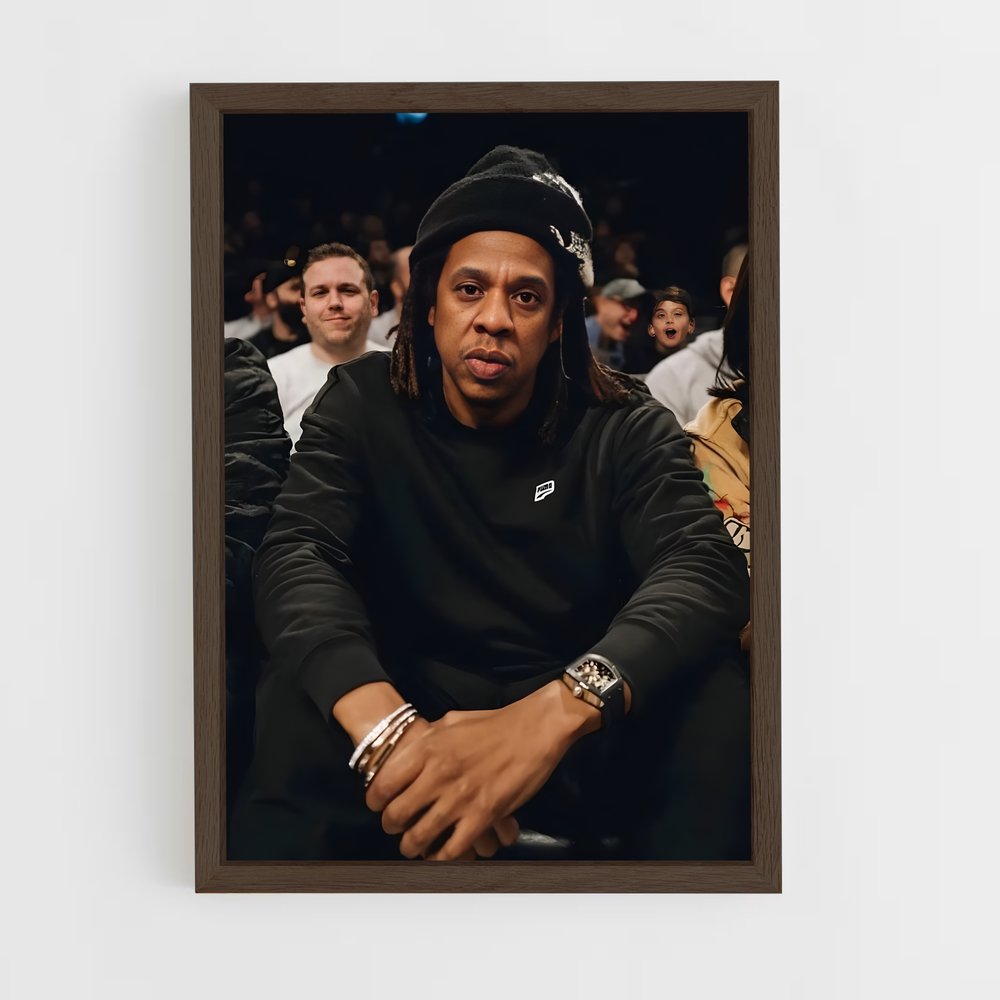 jay-z-8 cadre Bois foncé