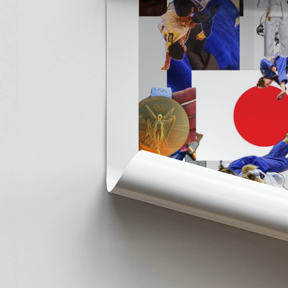 Poster dello spirito del Judo giapponese