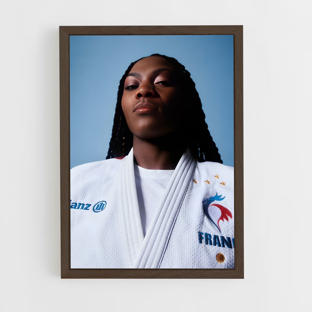 judo-9 cadre Bois foncé