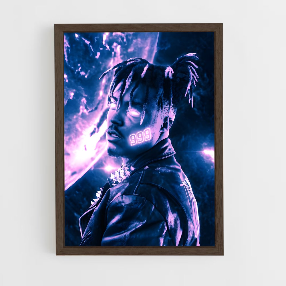 juice-wrld-12 cadre Bois foncé