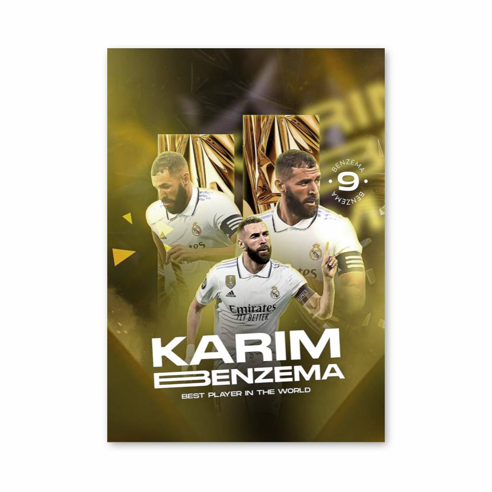Poster Benzema Gold Edition