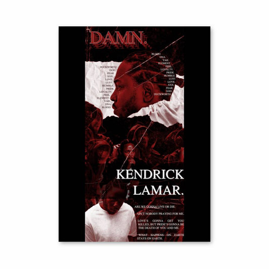 Poster Réflexion Rouge