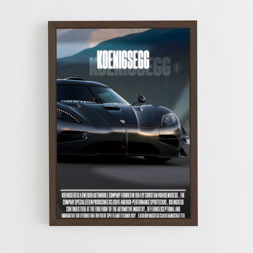 koenigsegg-2 cadre Bois foncé