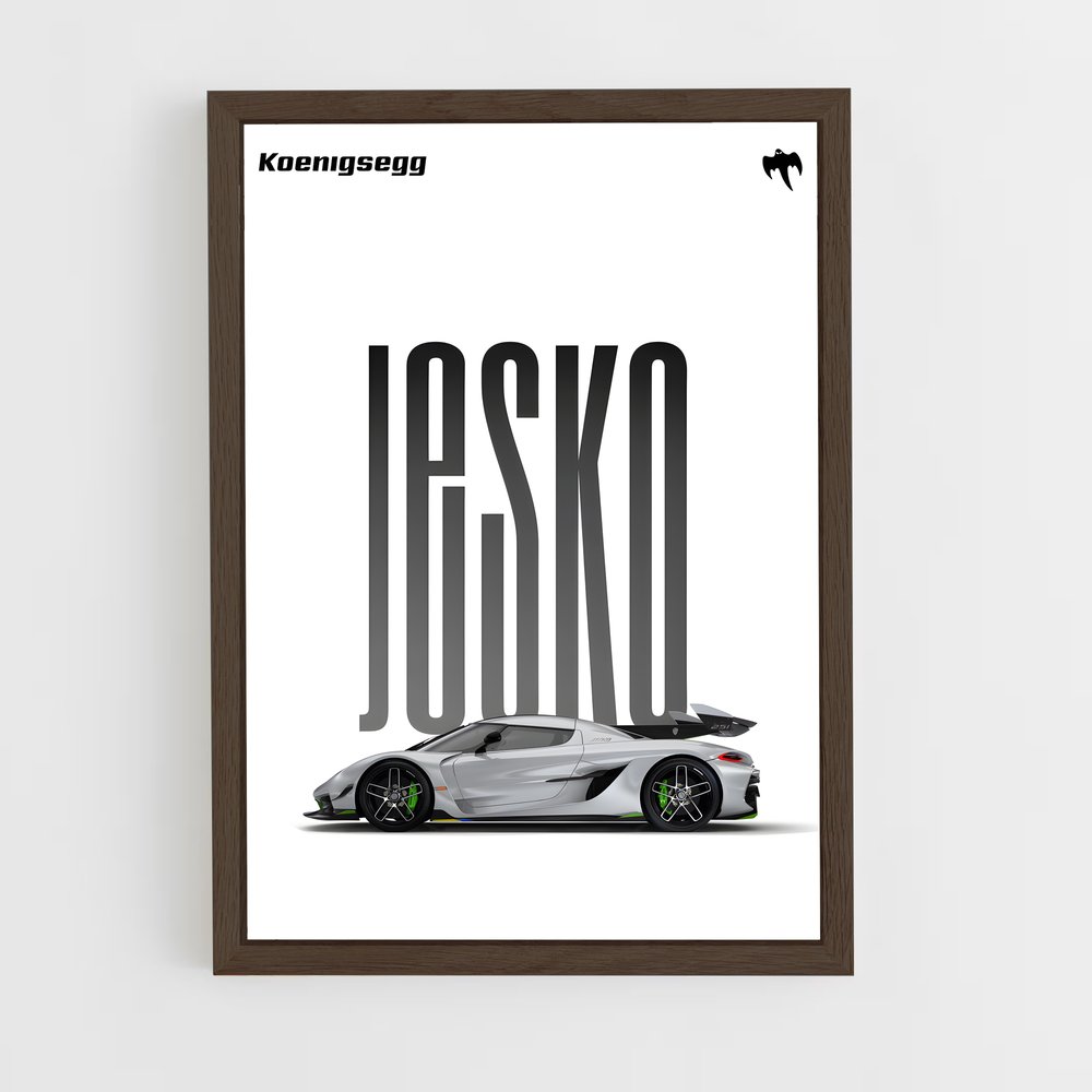 koenigsegg-3 cadre Bois foncé