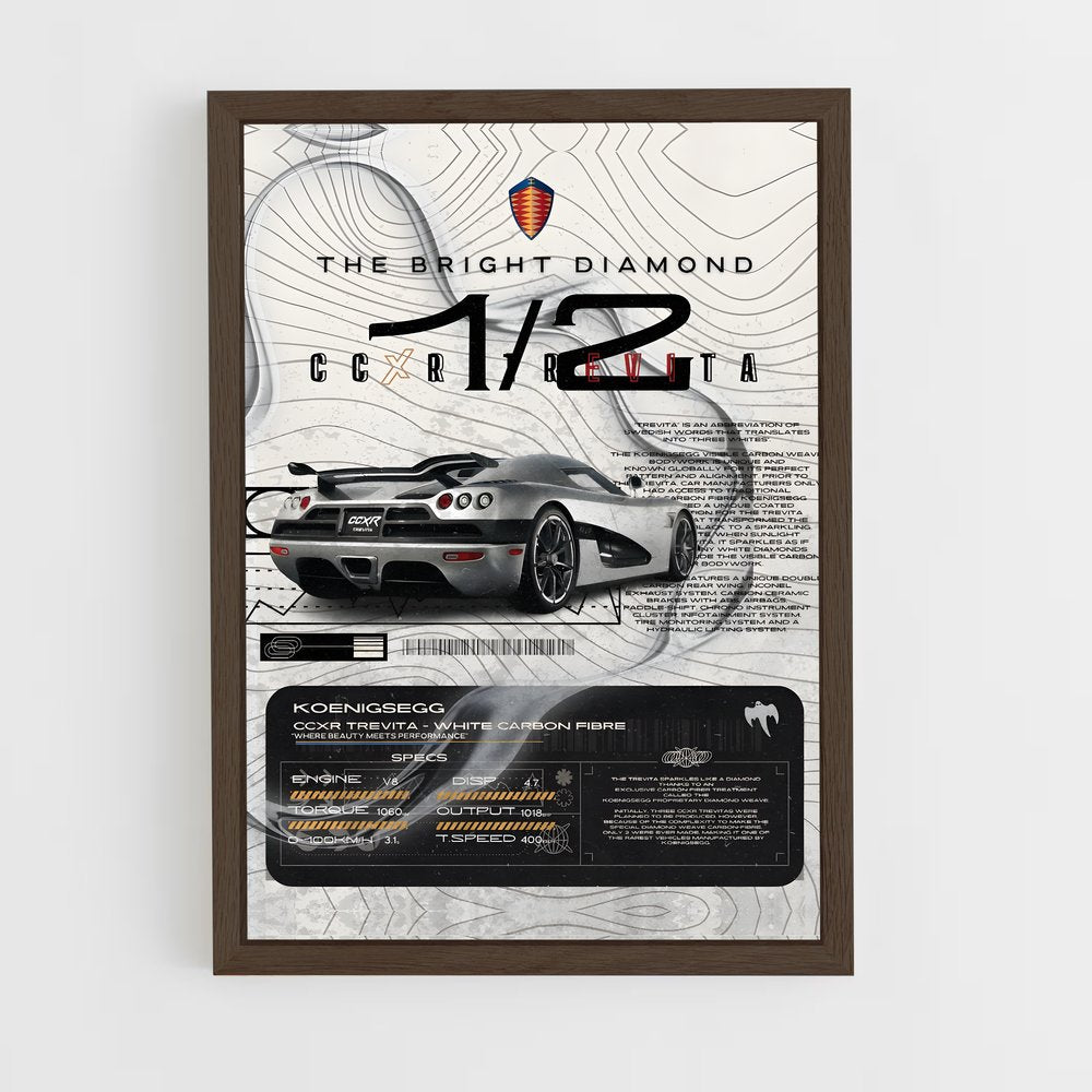 koenigsegg-7 cadre Bois foncé