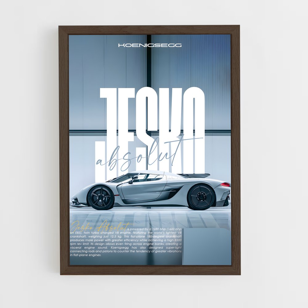 koenigsegg-8 cadre Bois foncé