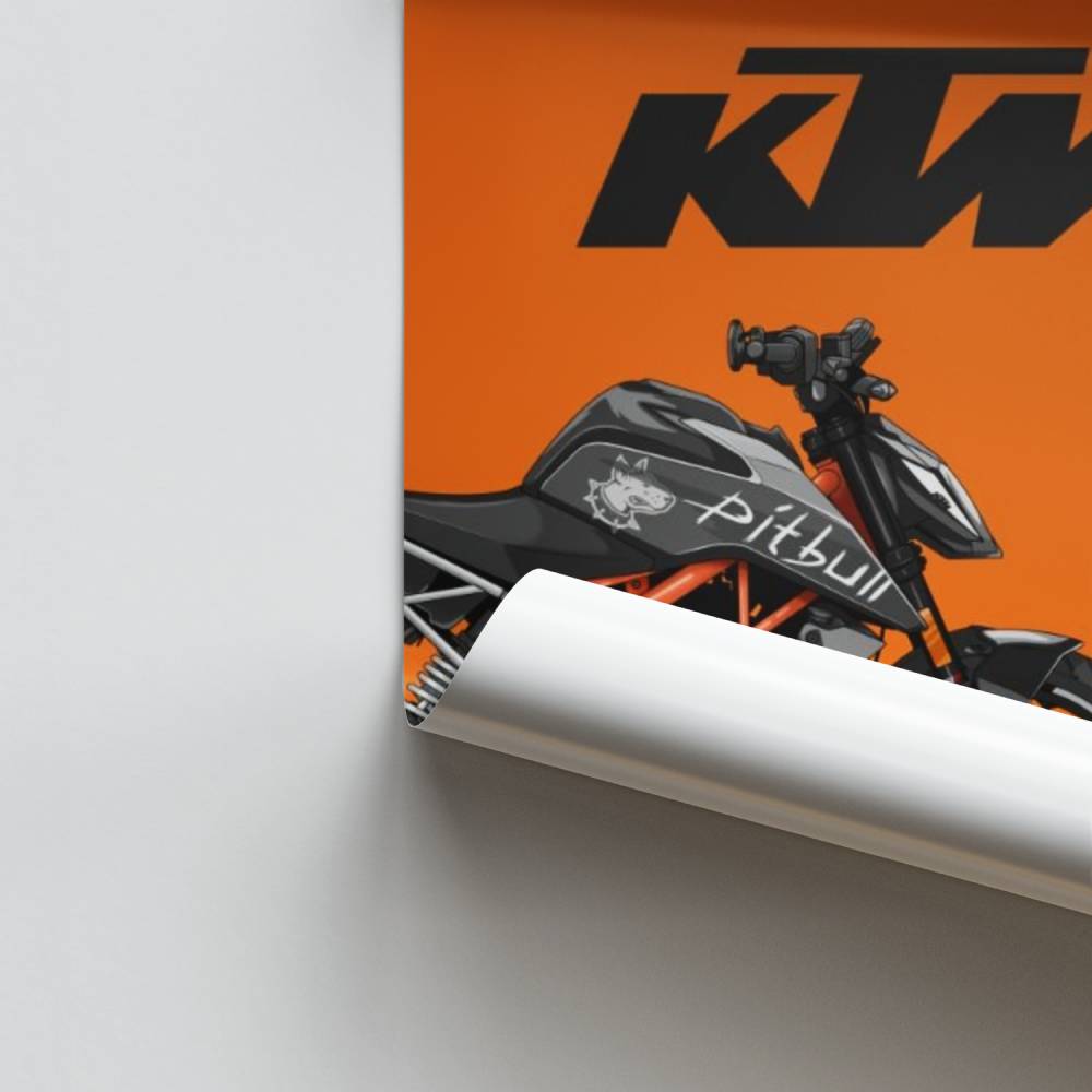 Manifesto della motocicletta KTM