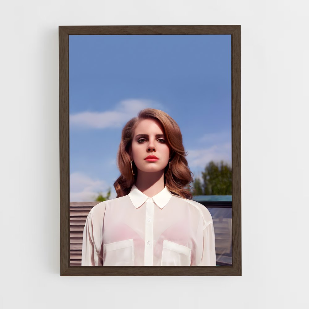 lana-del-ray-6 cadre Bois foncé
