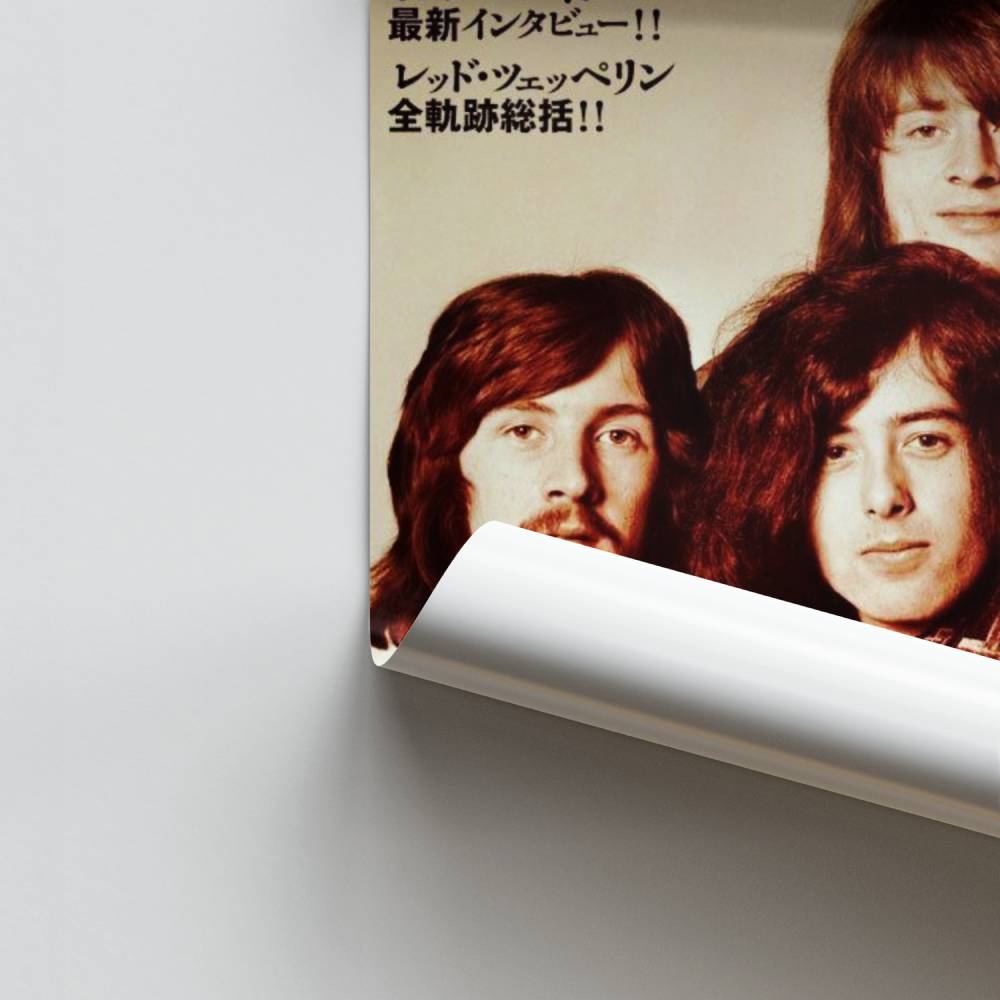 Poster Led Zeppelin vintage giapponese
