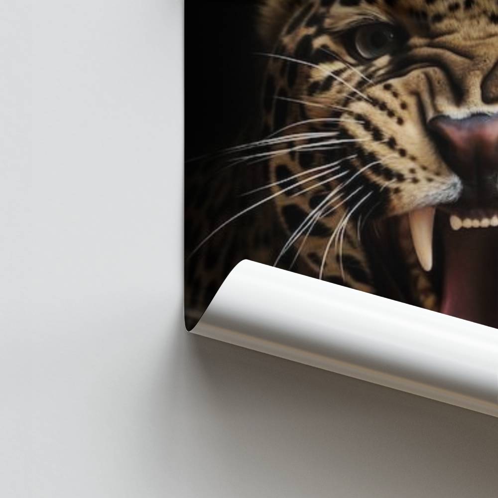 Poster del ruggito del leopardo