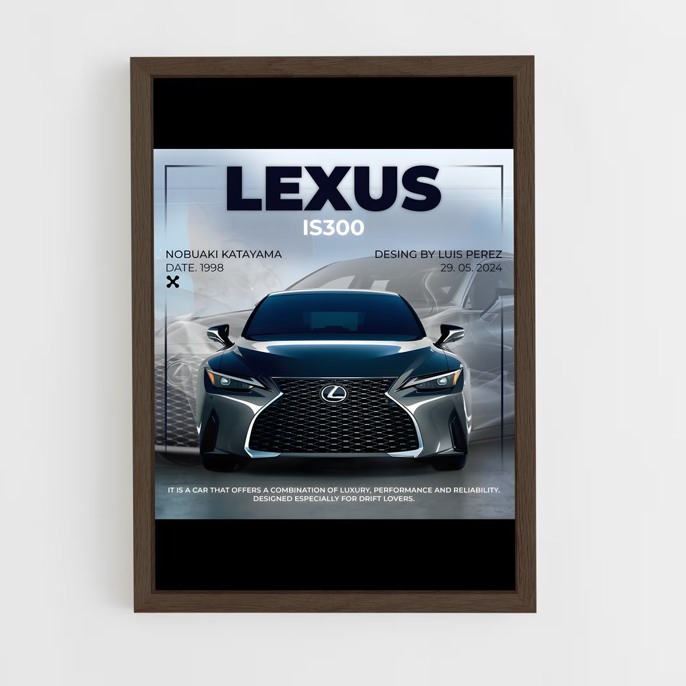 lexus-6 cadre Bois foncé