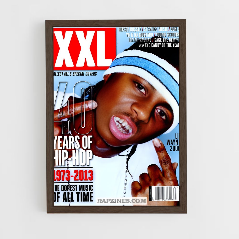 lil-wayne-12 cadre Bois foncé
