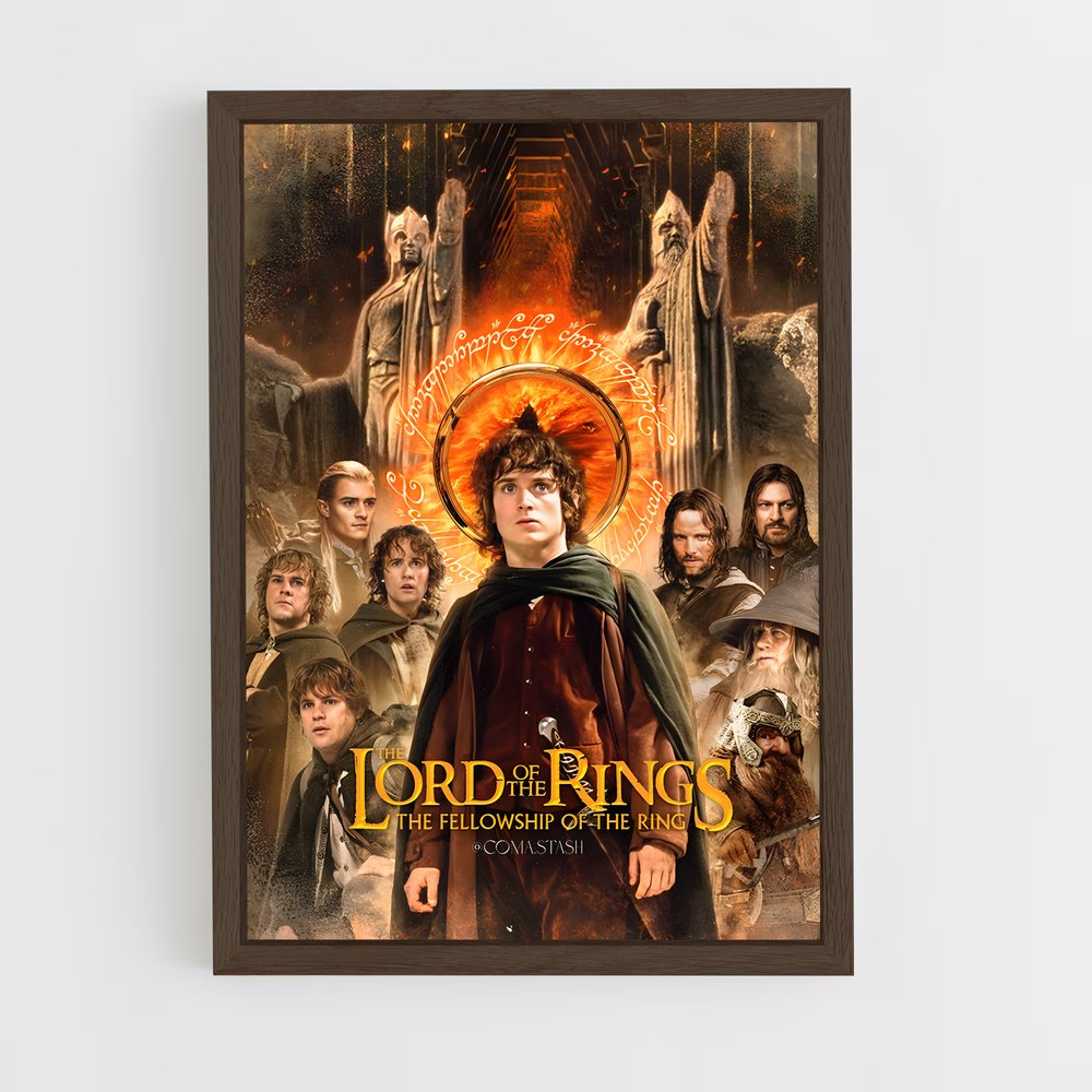 lord-of-the-ring-18 cadre Bois foncé
