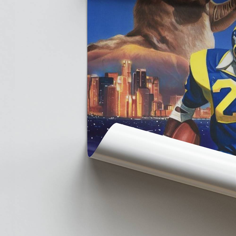 Poster vintage dei Los Angeles Rams