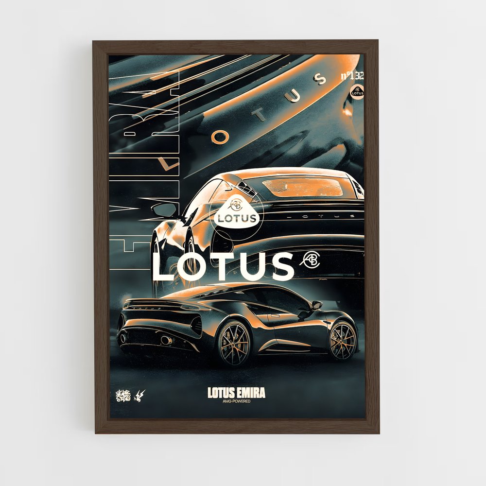 lotus-12 cadre Bois foncé