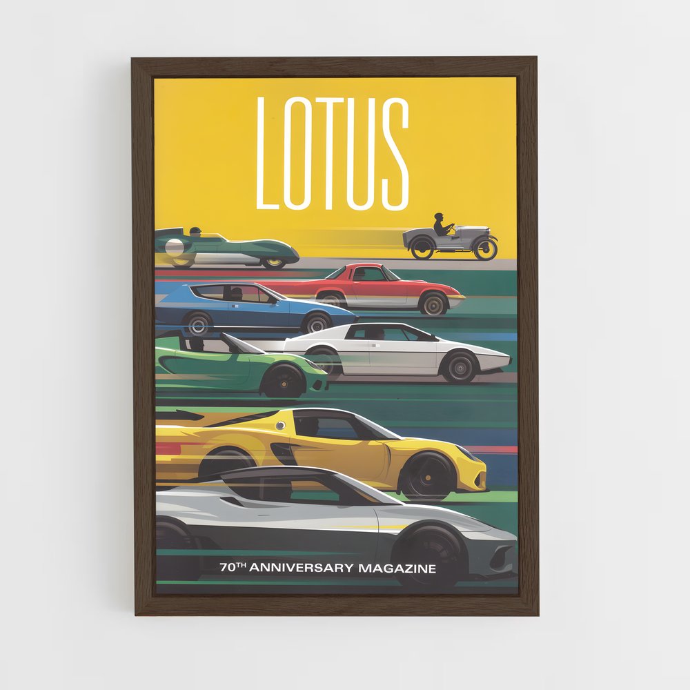 lotus-3 cadre Bois foncé