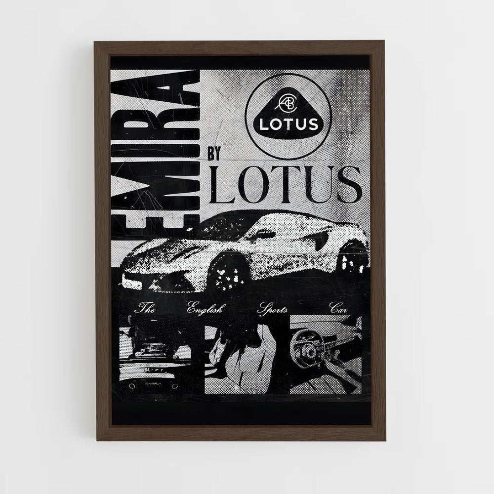 lotus-4 cadre Bois foncé