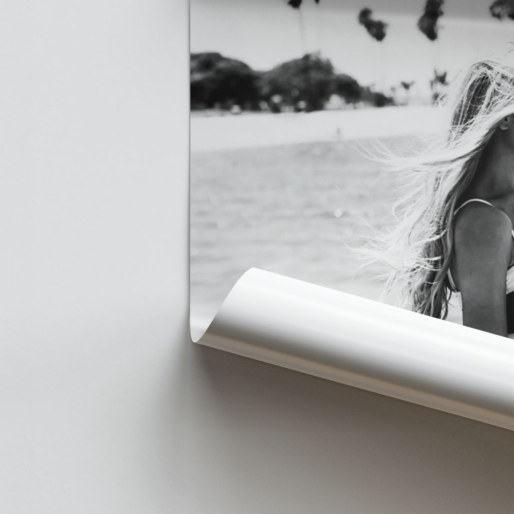 Poster Chanel Surf Blanc