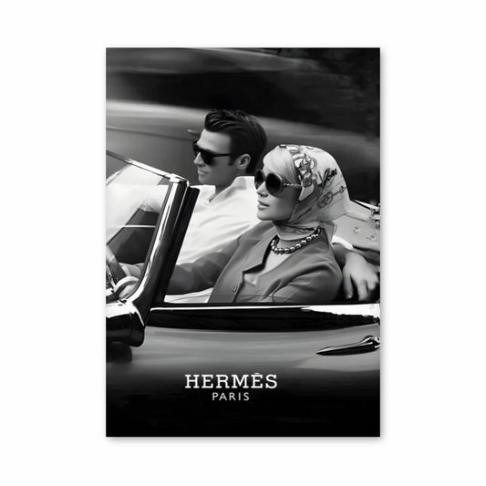 Poster Hermès Paris Voiture
