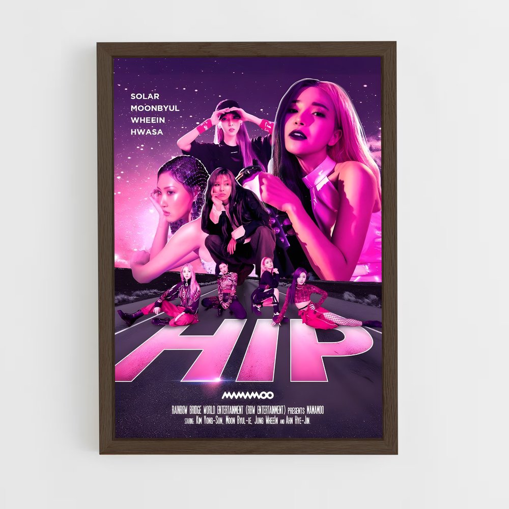 mamamoo-4 cadre Bois foncé