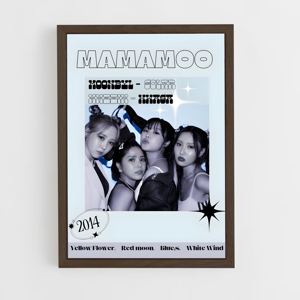 mamamoo-5 cadre Bois foncé