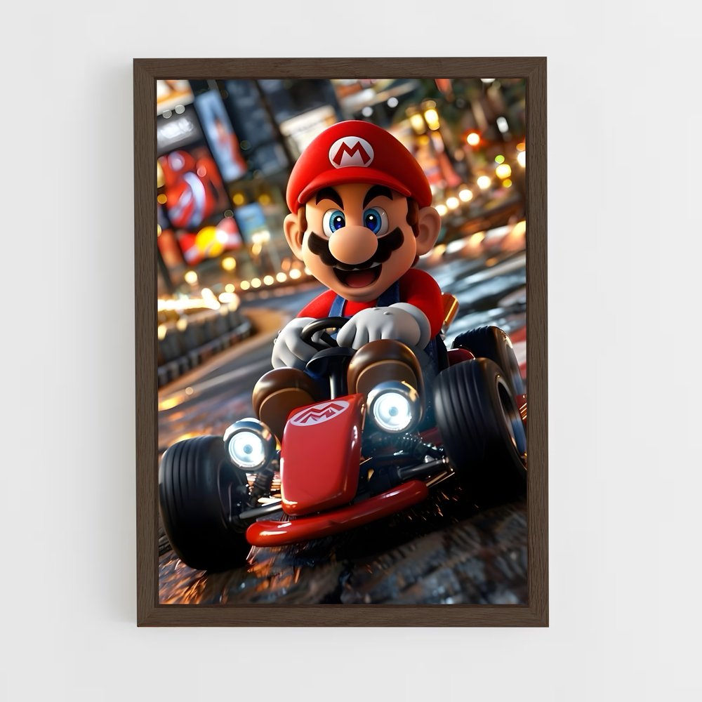 mario-15 cadre Bois foncé