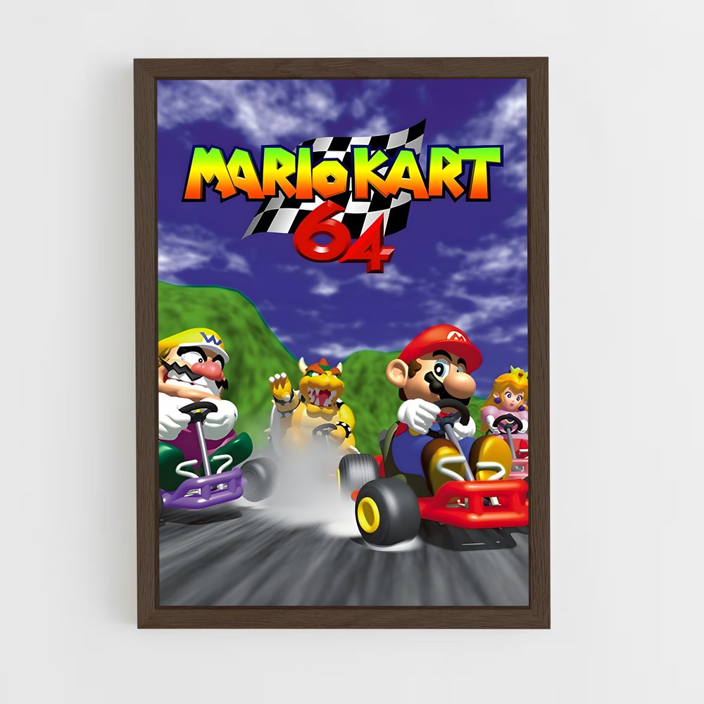 mario-17 cadre Bois foncé