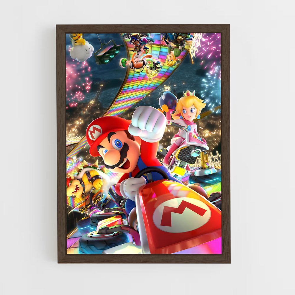 mario-6 cadre Bois foncé