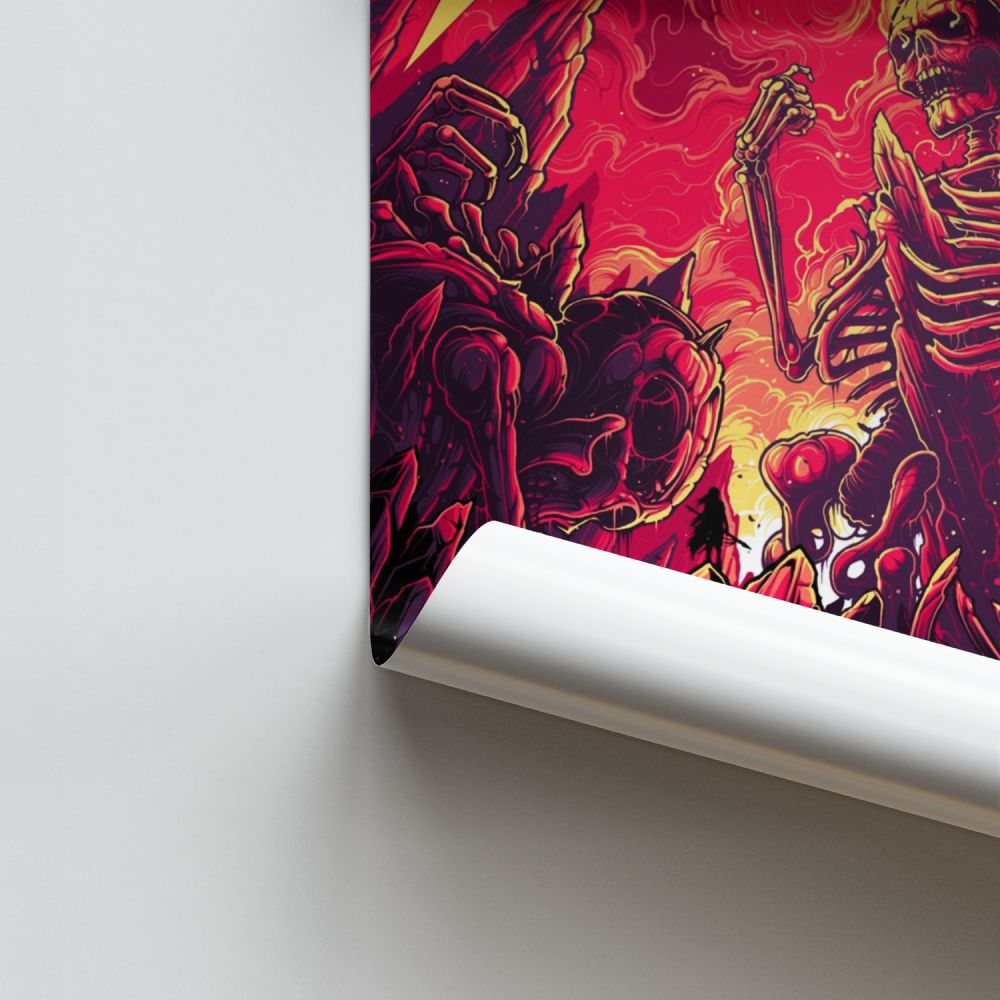 Poster Metallica Squelette