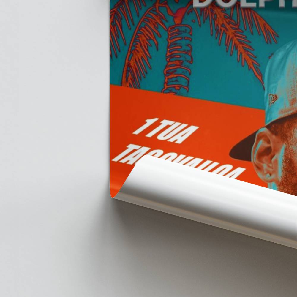 Poster Atmosfera tropicale dei delfini di Miami