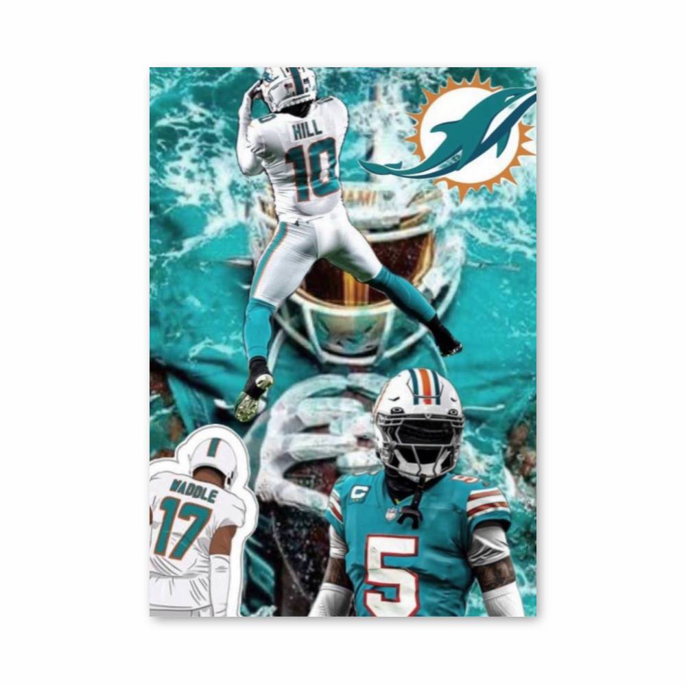 Poster Miami Dolphins Énergie