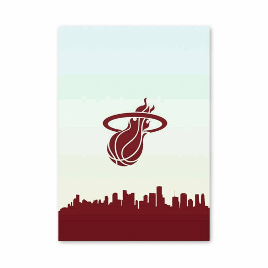 Poster Miami Skyline Heat