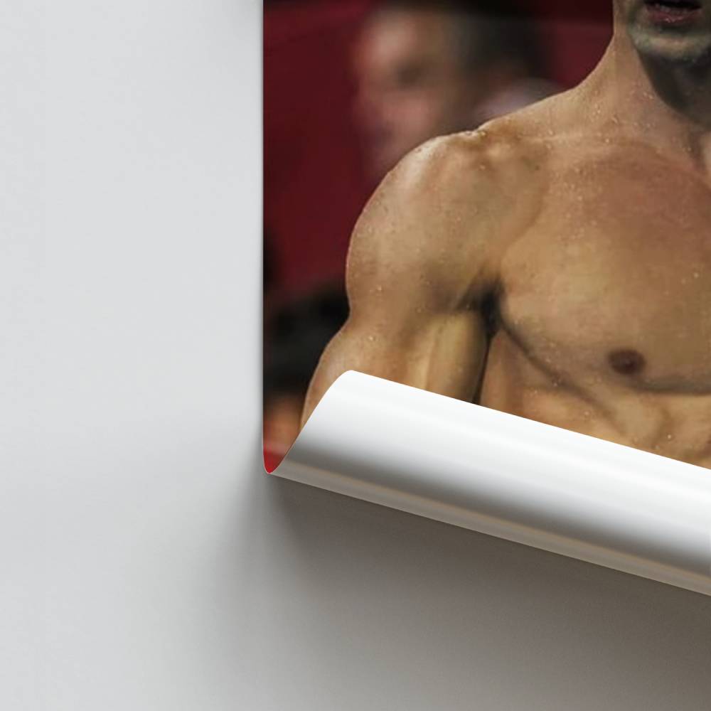 Poster del campione di nuoto