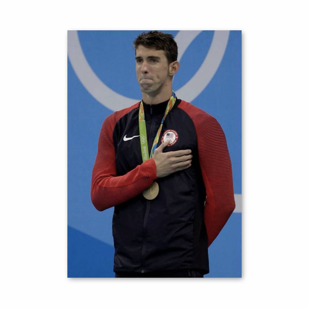 Poster Michael Phelps Nage
