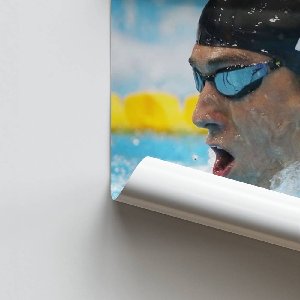 Poster del nuotatore olimpico