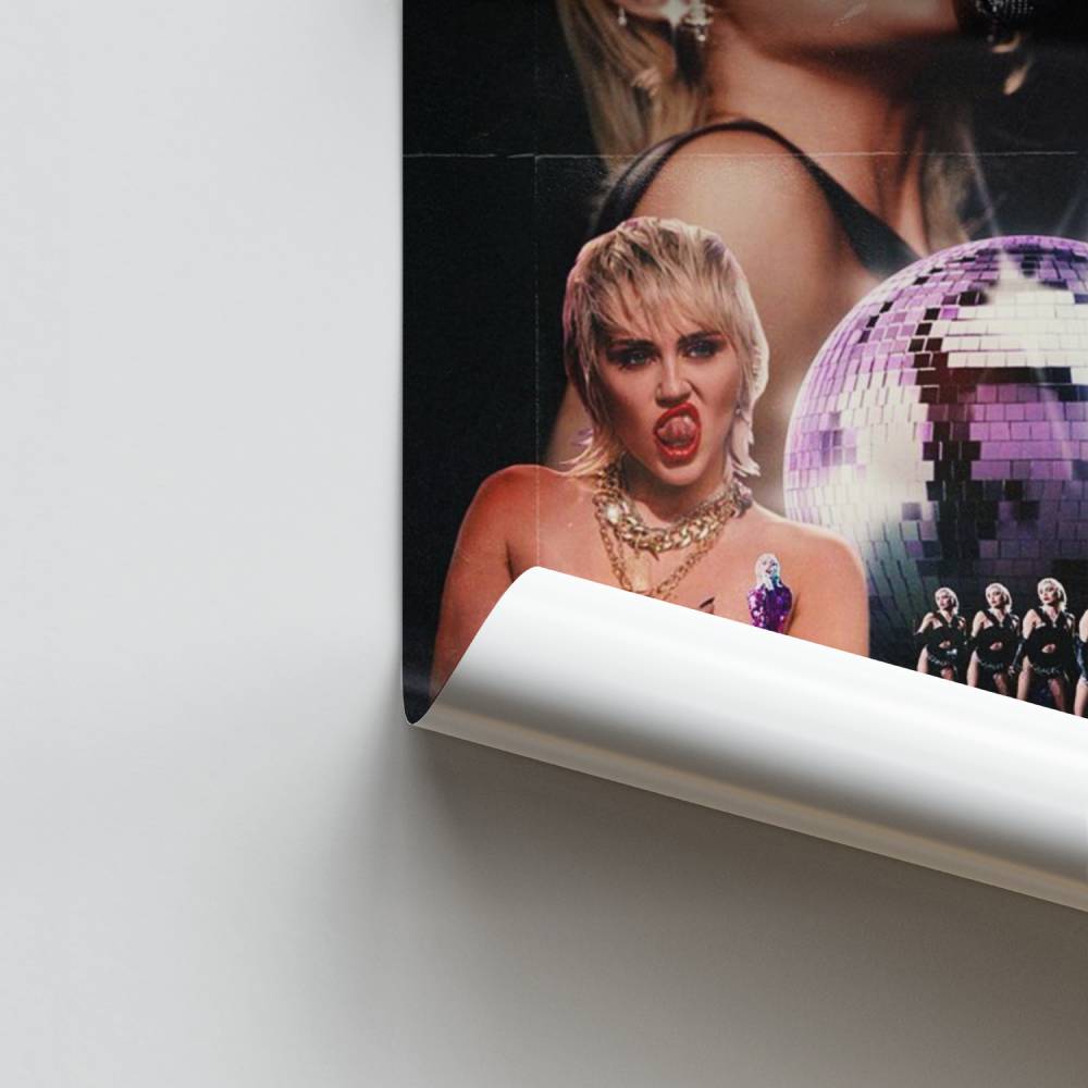 Poster di discoteca scintillante