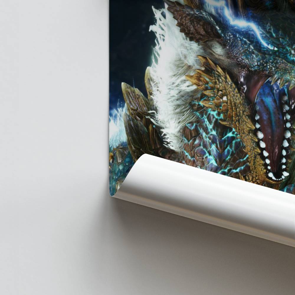 Poster Chasseur de Monstres Électrique