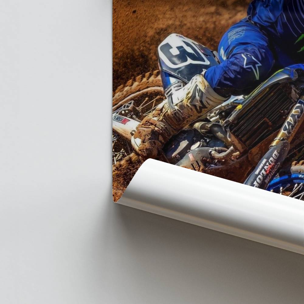 Poster Lo slancio del motocross