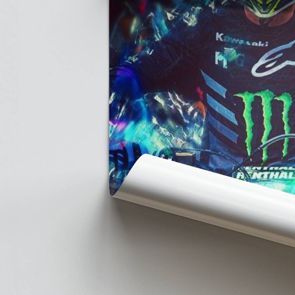 Poster di energia del motocross