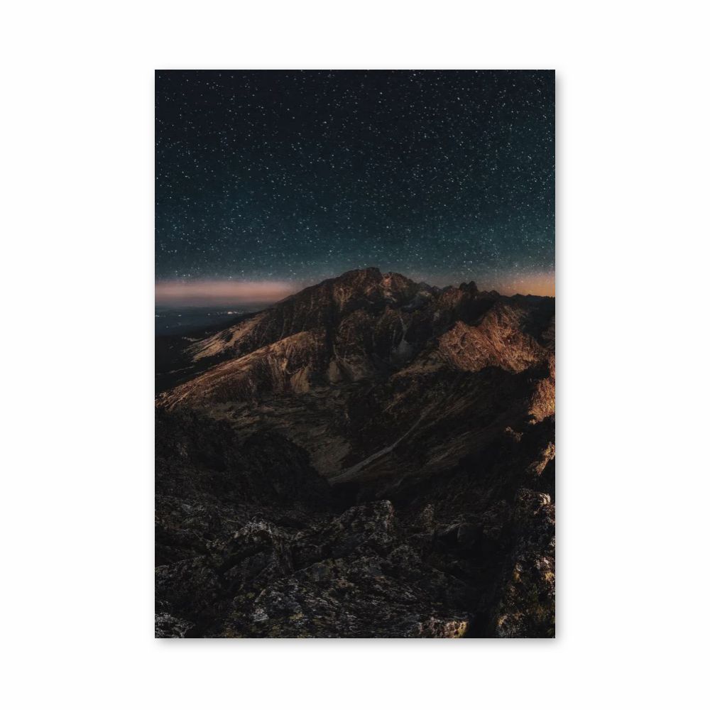 Poster Montagne Voie Lactée