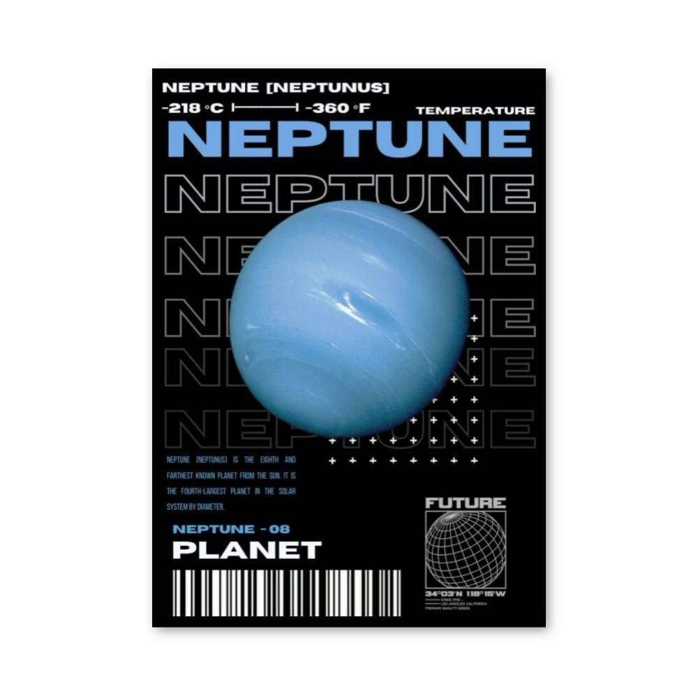 Poster Neptune Température