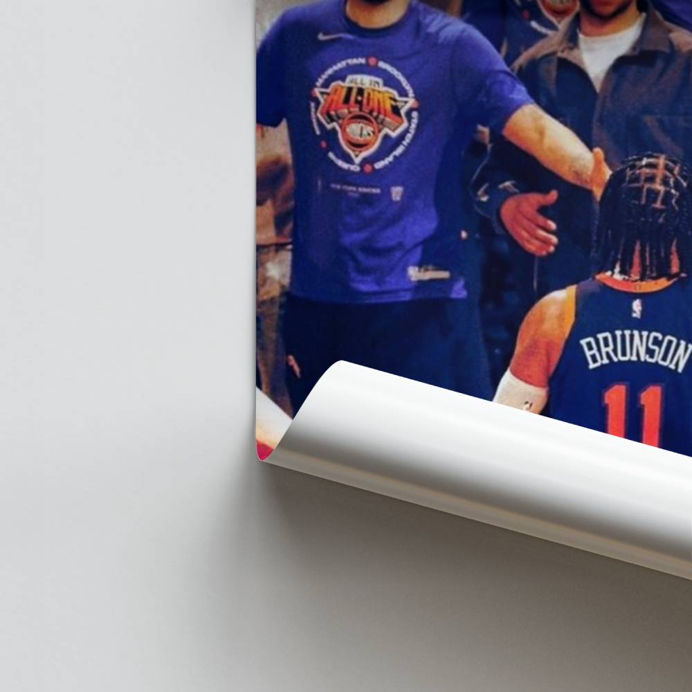 Poster della squadra trionfante dei Knicks